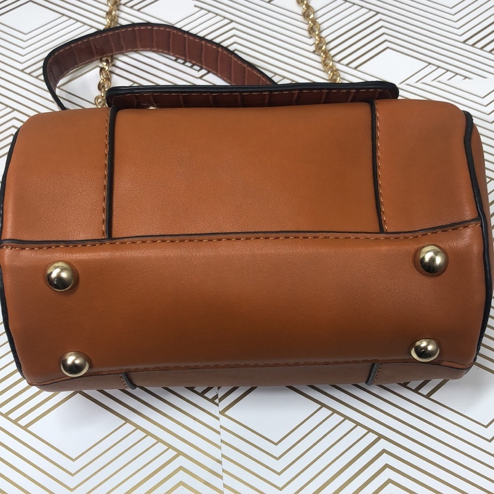 Round bag brown long shoulder - Picture 6 of 10